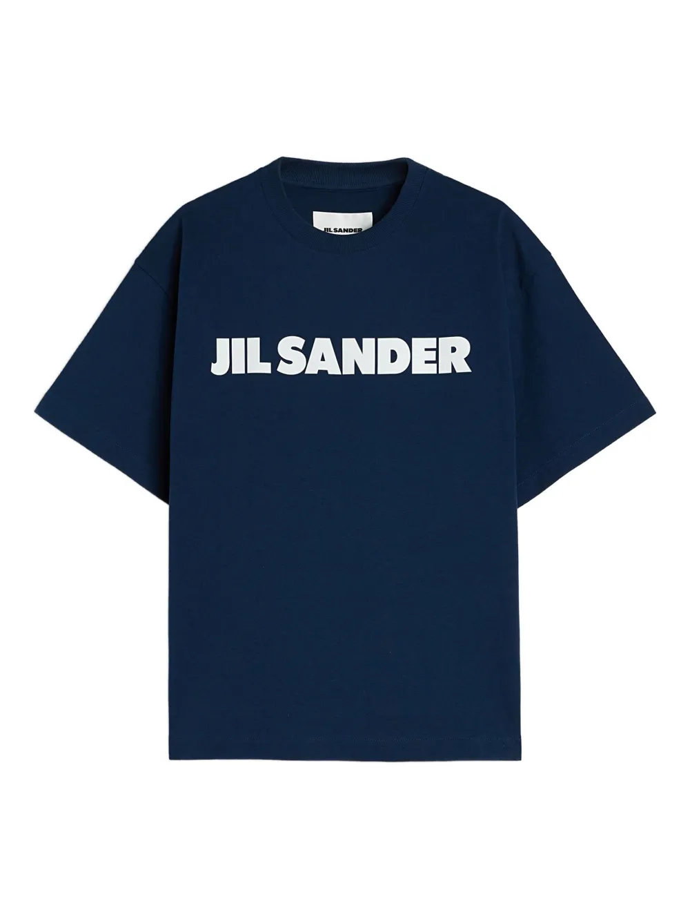 

Хлопковая футболка с логотипом JIL SANDER, синий