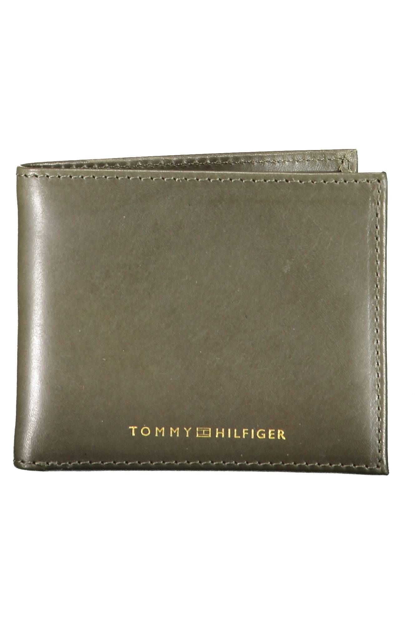 

Зеленый кожаный мужской кошелек Tommy Hilfiger
