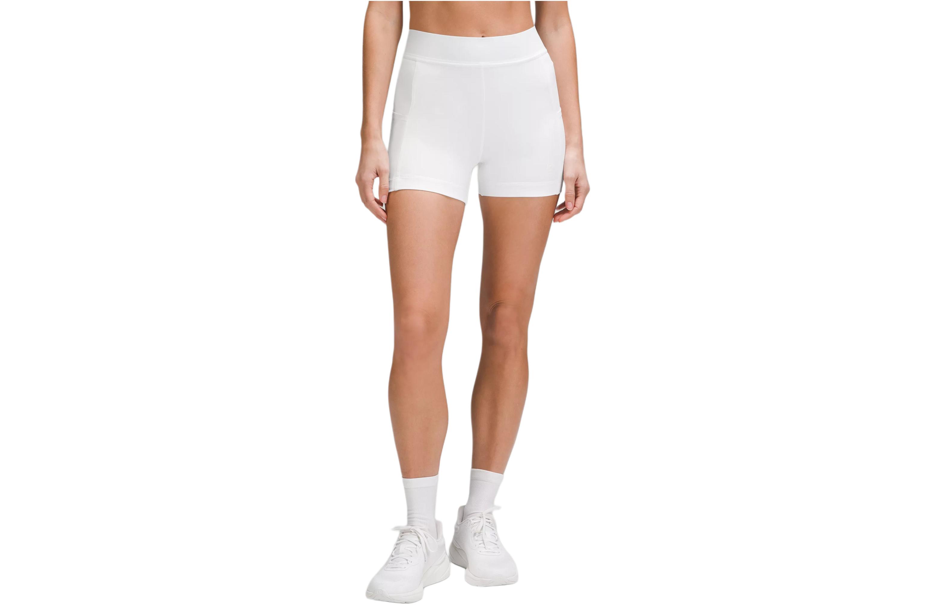 

Женские белые спортивные шорты Lululemon
