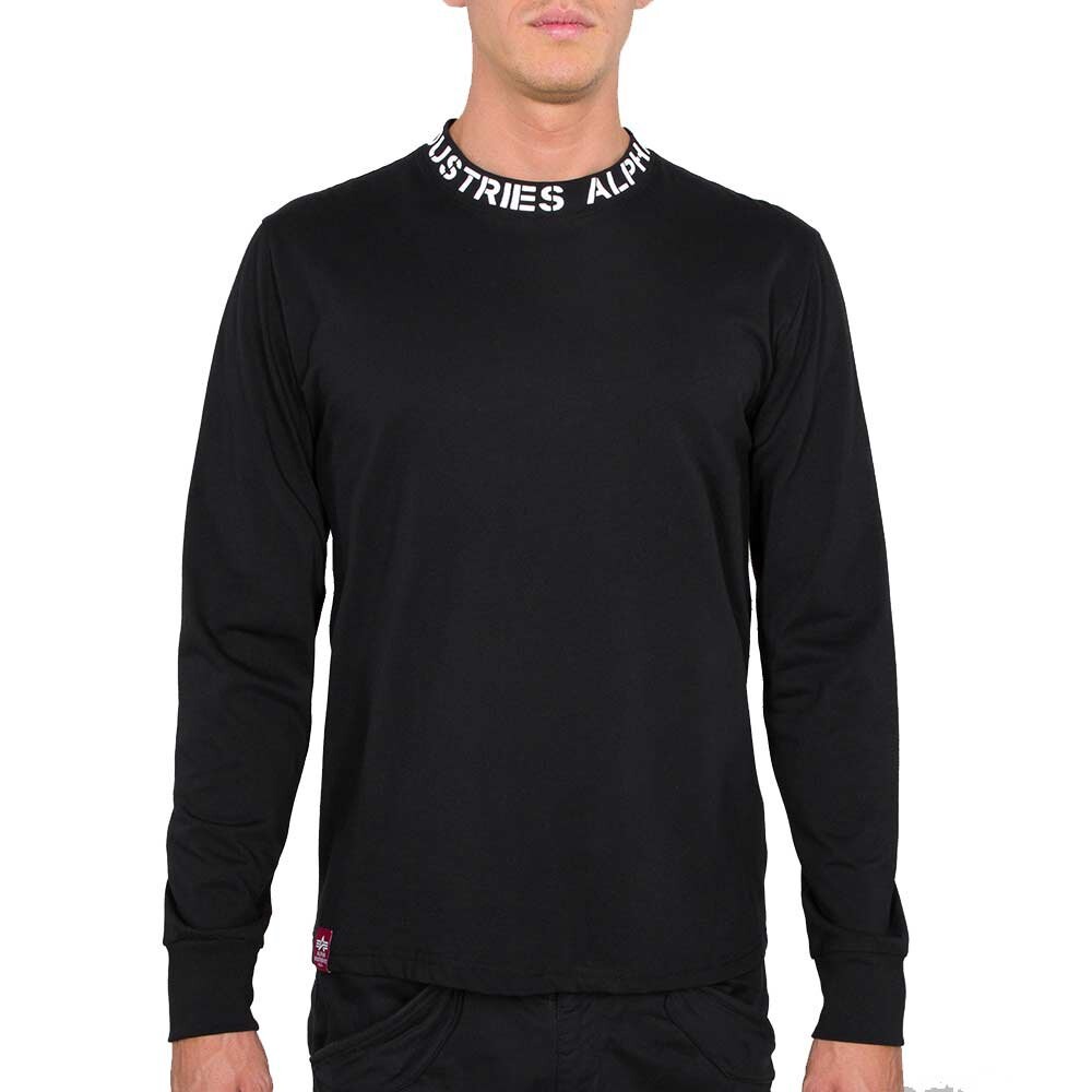 

Футболка Alpha Industries Neck Print, черный