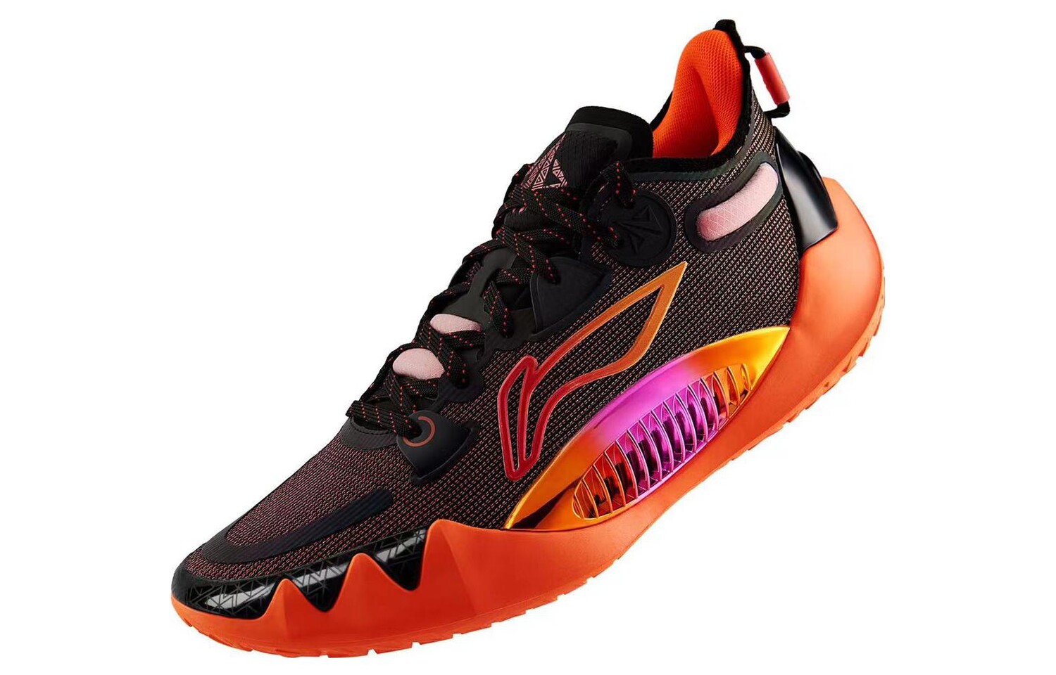 Кроссовки Li Ning Lining Jb1, черный/оранжевый — фото 3