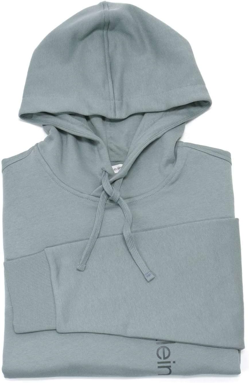 Мужская флисовая толстовка Calvin Klein свободного кроя с монограммным логотипом, Stormy Sea — фото 3