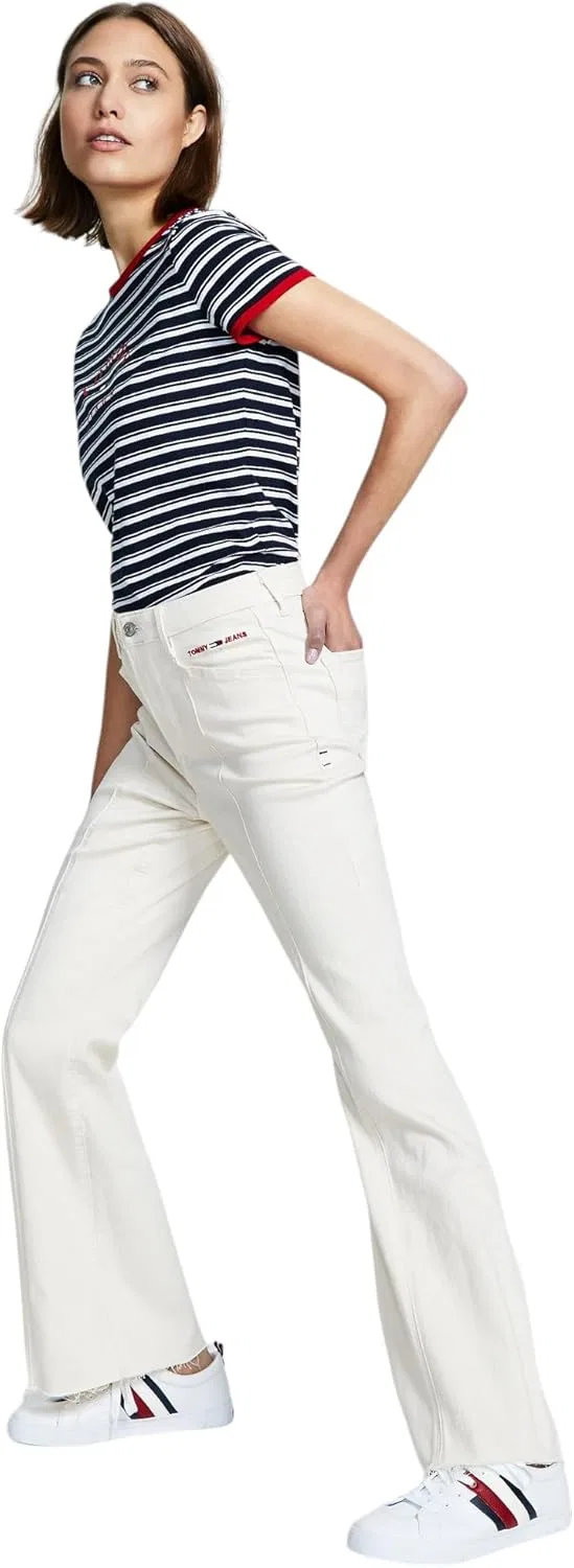 Джинсы клеш Tommy Hilfiger White — фото 3