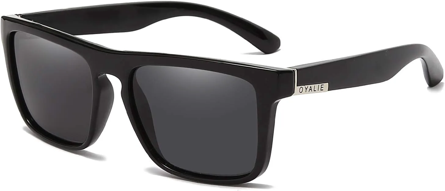 

Поляризованные солнцезащитные очки для мужчин и женщин, для рыбалки, вождения и активного отдыха, квадратные солнцезащитные очки G209 (серые) OYALIE, Gray