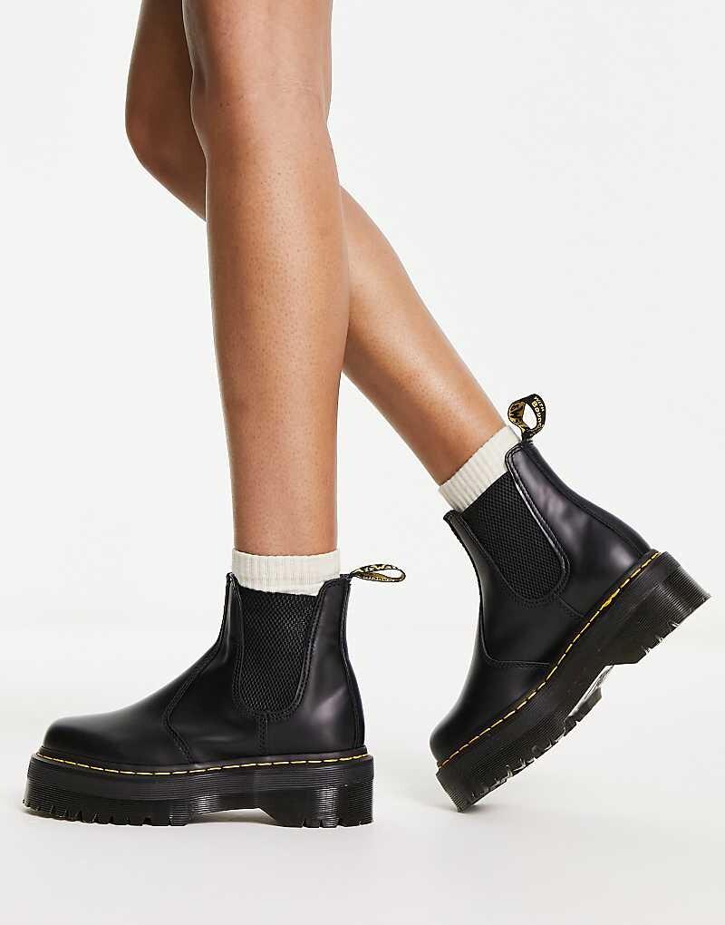 

Dr Martens 2976 – Черные ботинки челси на плоской платформе