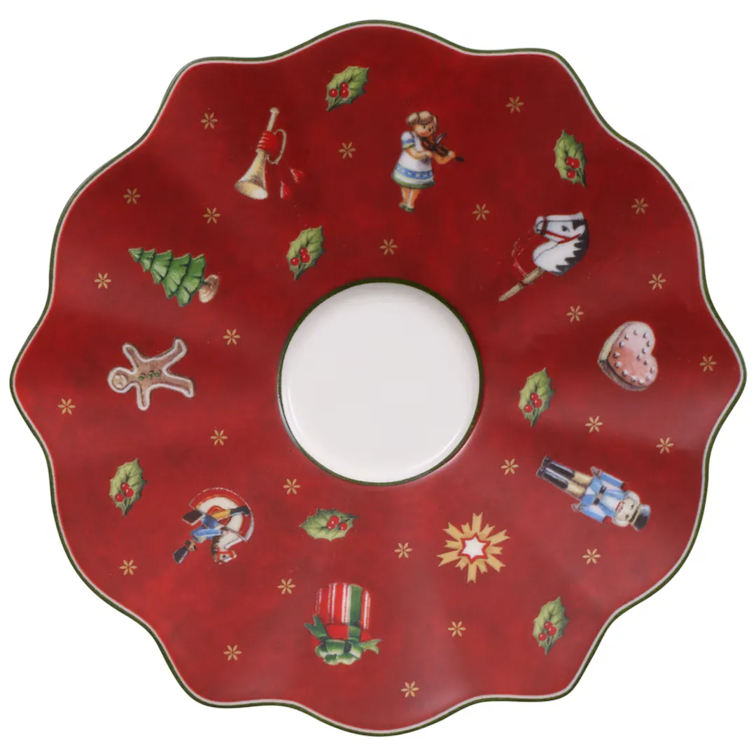 

Toy's Delight Villeroy & Boch Рождественское блюдце для чашки мокко, красный