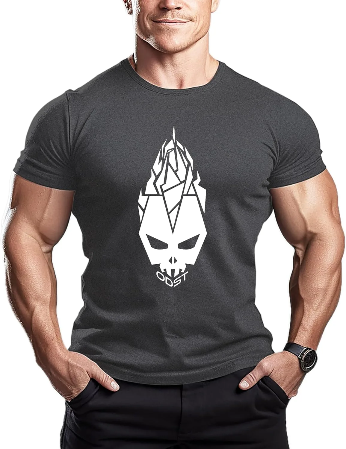 

ODST - мужская футболка для бодибилдинга Slim Fit ReedCA