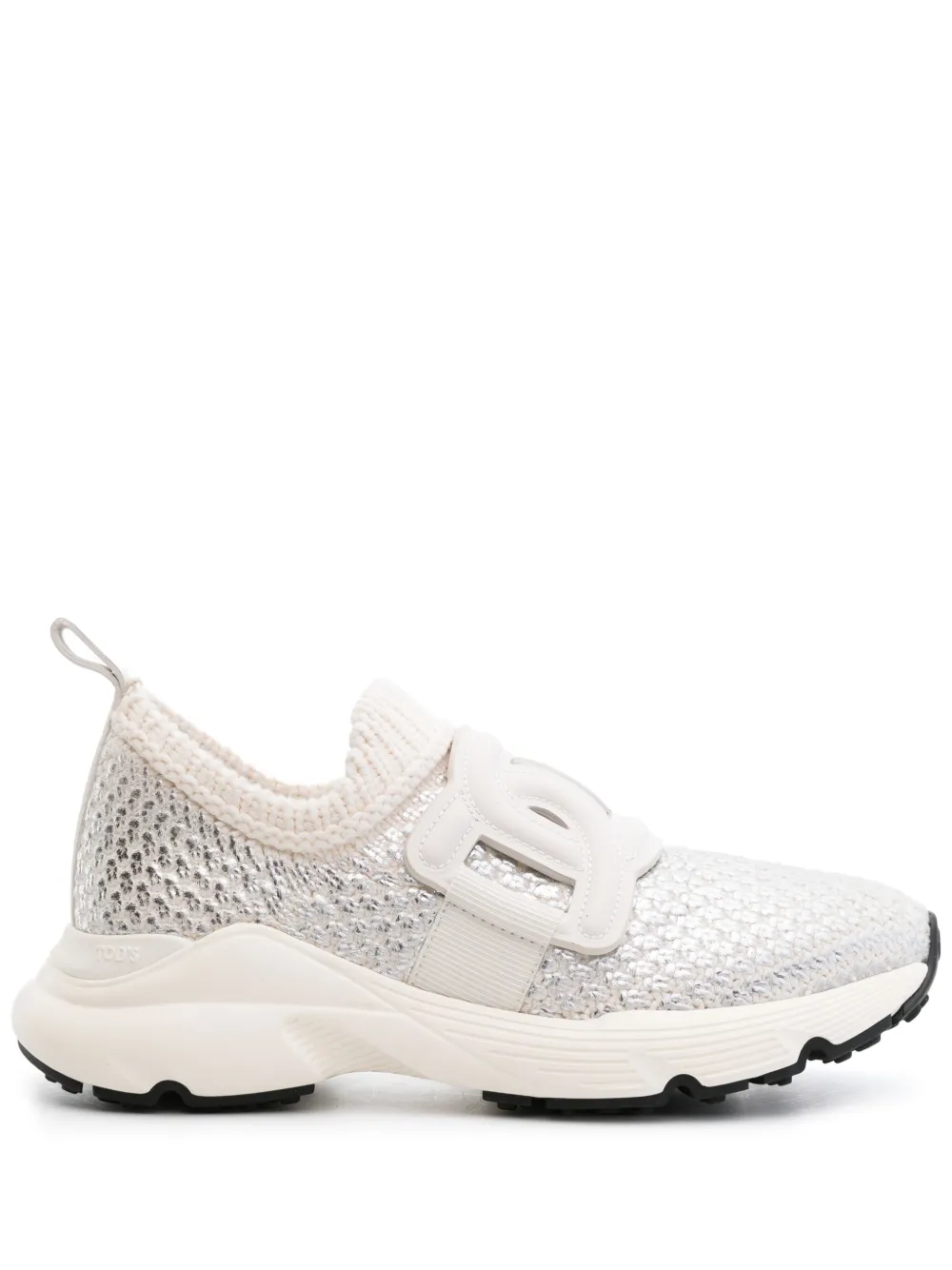 Слипоны Kate с эффектом металлик TOD'S, белый