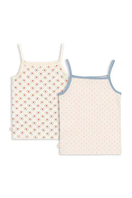 Топ без рукавов 2 шт 2 PACK STRAP TOPS Konges Sløjd, бежевый — фото 2