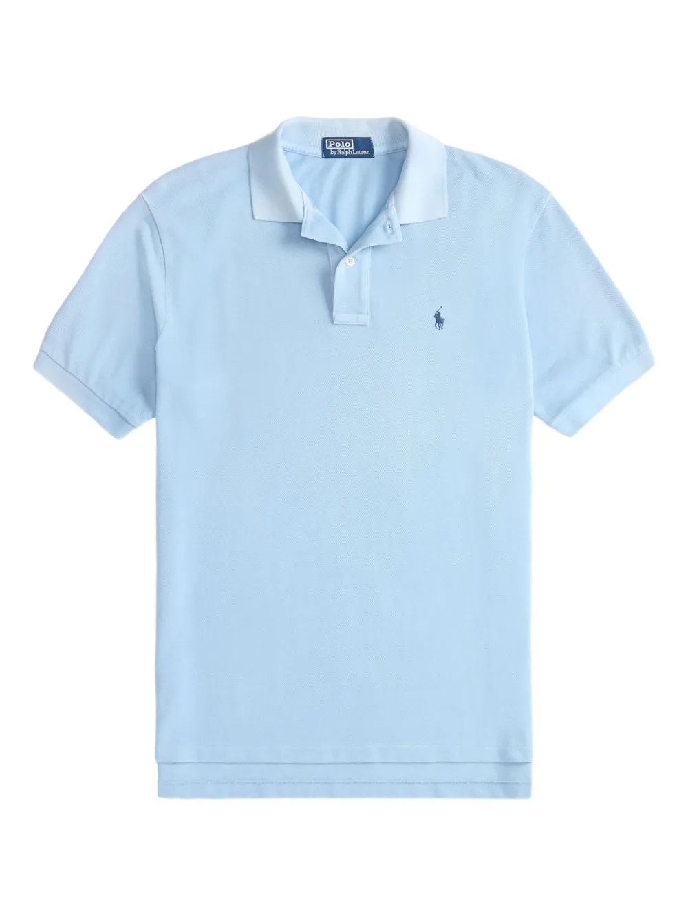 

Хлопковая рубашка-поло с короткими рукавами POLO RALPH LAUREN, синий