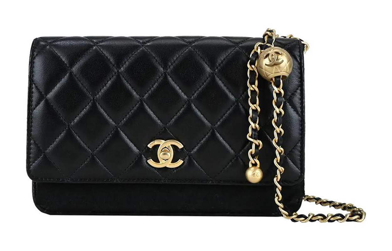 

Сумка через плечо WOC Smooth Lambskin, мини кроссбоди женская black CHANEL, Set (Bag+Dust Bag)