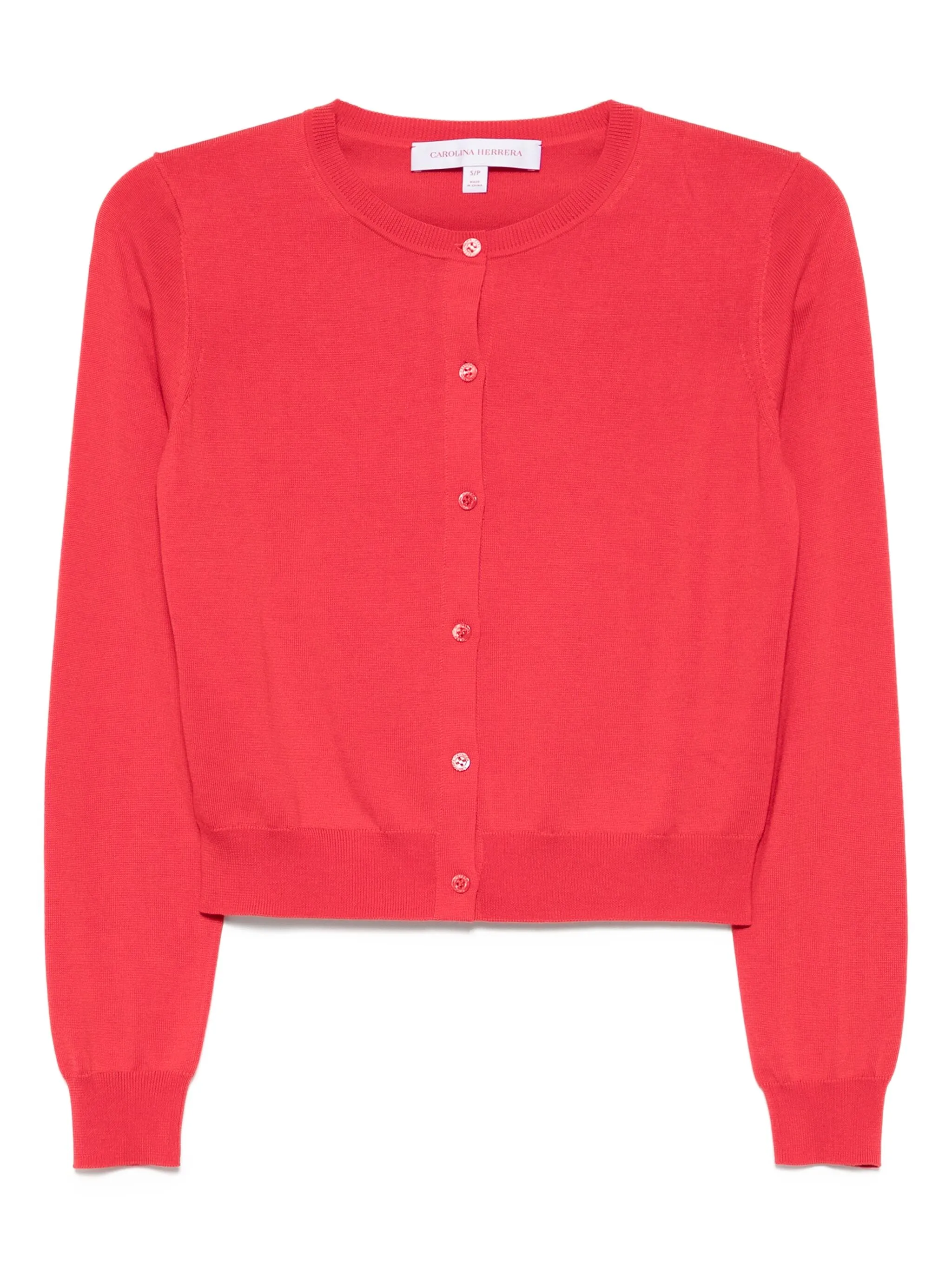 

Укороченный кардиган Carolina Herrera, красный