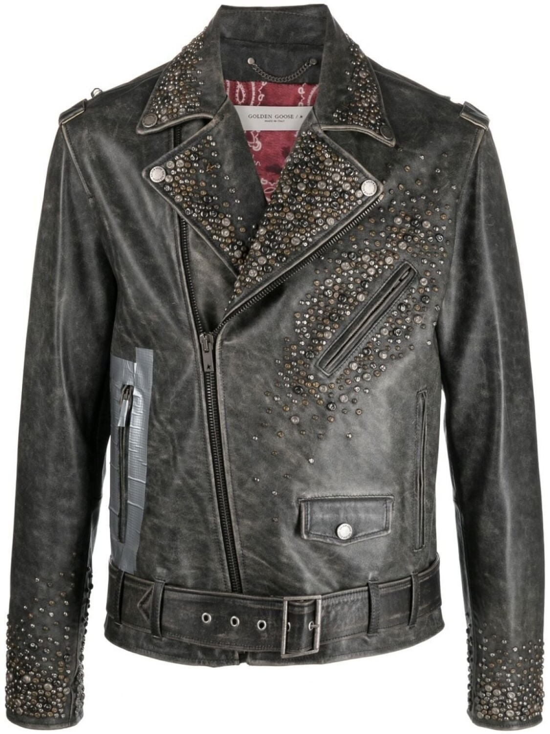 

Golden Goose куртка с заклепками, черный