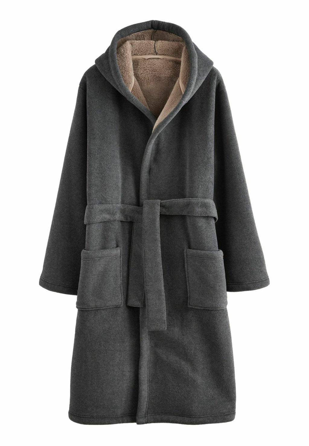 

Халат REGULAR FIT LINED BRUSHED Next, серый