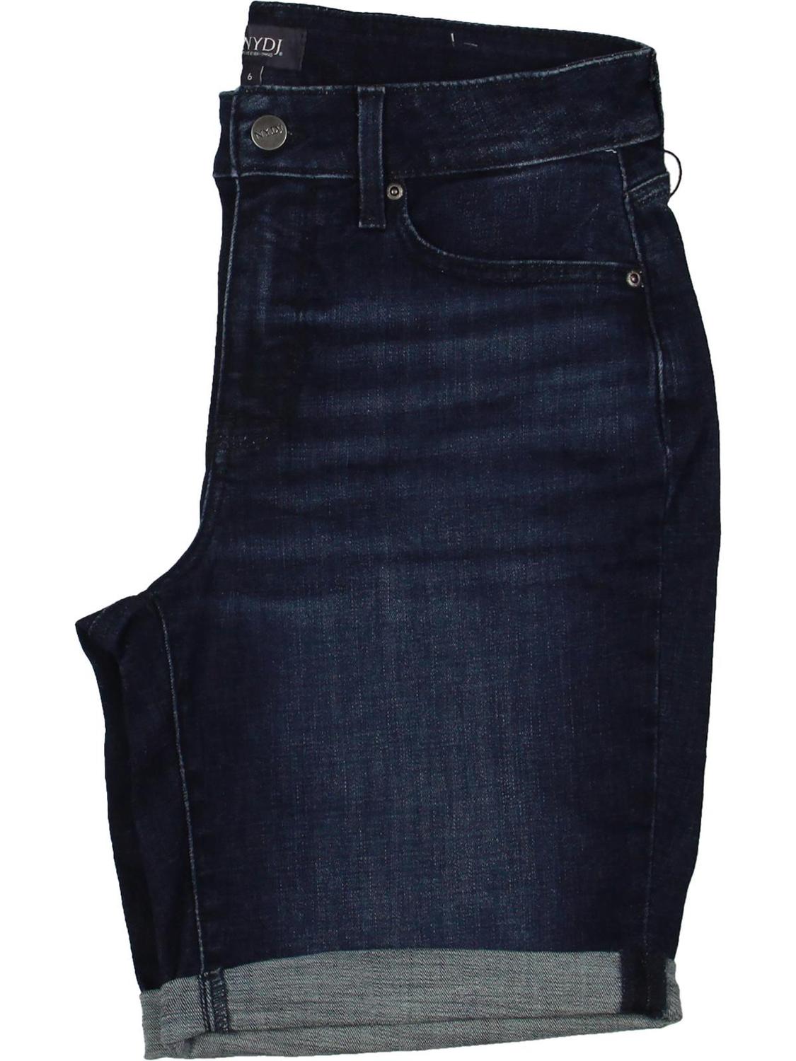 

Женские шорты-бермуды Ella с манжетами и высокой талией NYDJ, цвет mesquite