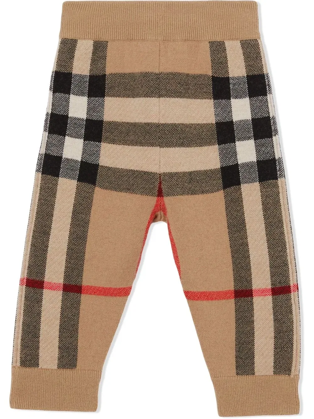 Проверьте тонкие трикотажные брюки Burberry Kids, коричневый — фото 3