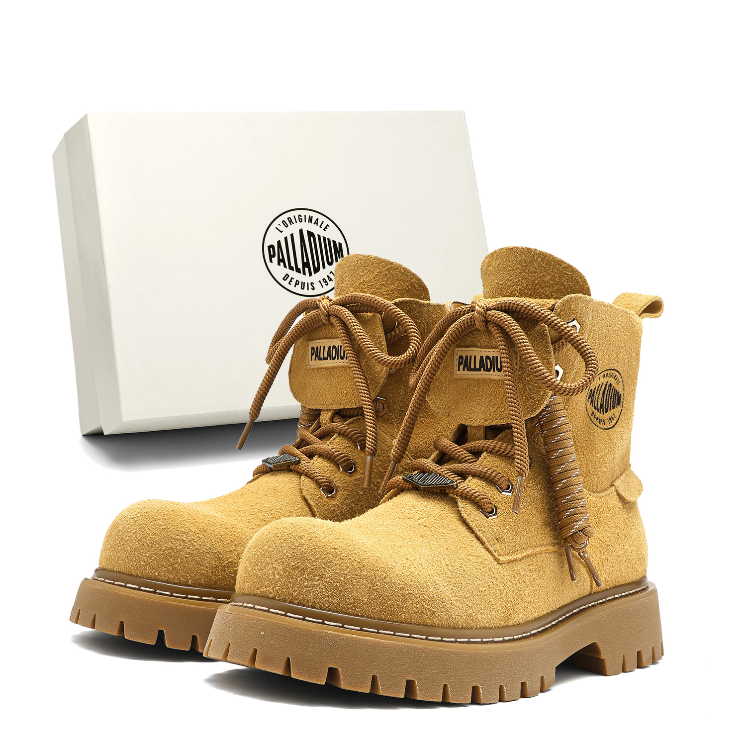 Ботинки Martin Unisex красный, Khaki, Palladium, светло-коричневый — фото 3