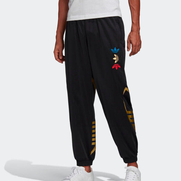 Спортивные штаны adidas originals Metallic Track Pants 'Black/Platinum Metallic', черный — фото 3