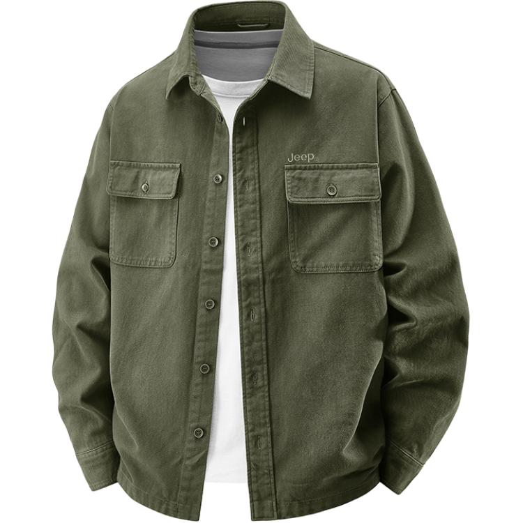 

Рубашка Unisex Stand Collar Moderate Workwear Jeep, army зеленый