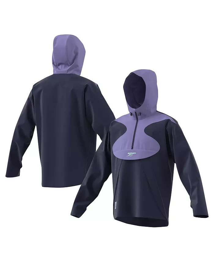 

Мужская ветровка-толстовка с полузастежкой Arsenal в темно-синем цвете adidas