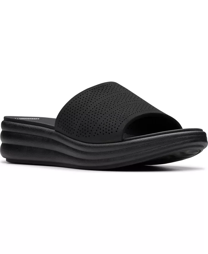 Кроссовки Cloudsteppers Drift Twist Slip-On Flat Clarks, черный