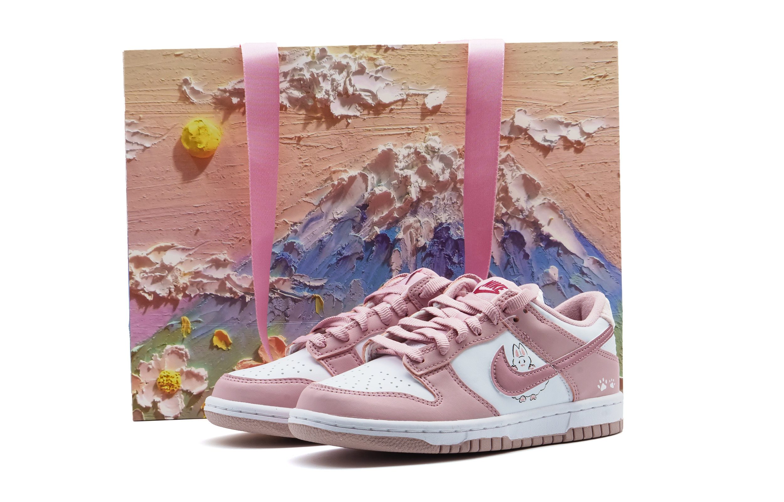 

Nike Детские кроссовки для скейтбординга Dunk Anti Slip, износостойкие, розовые, для подростков