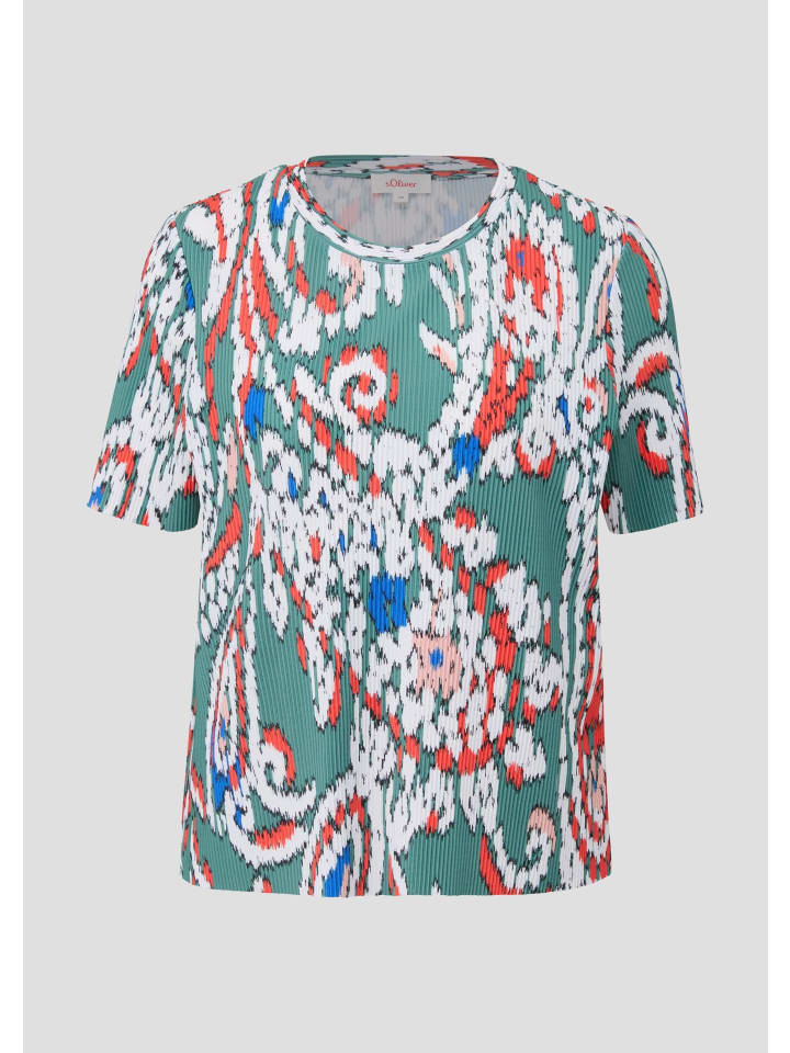 

Футболка цвета 65A1_темно-бирюзовый s.Oliver, Зеленый, Футболка цвета 65A1_темно-бирюзовый s.Oliver