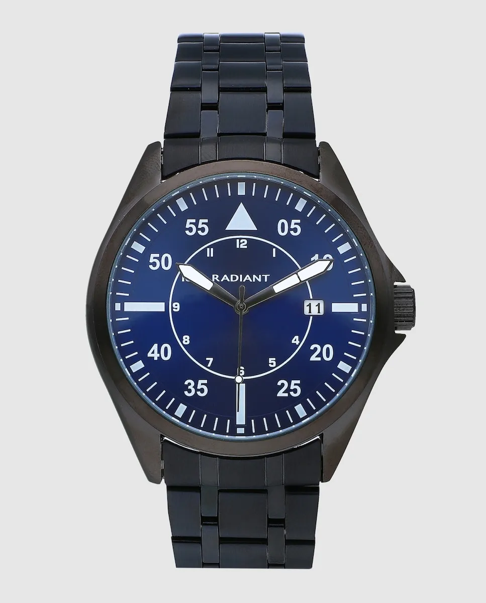 

Мужские часы Cary RA665203 из стали с черным ремешком Radiant, черный