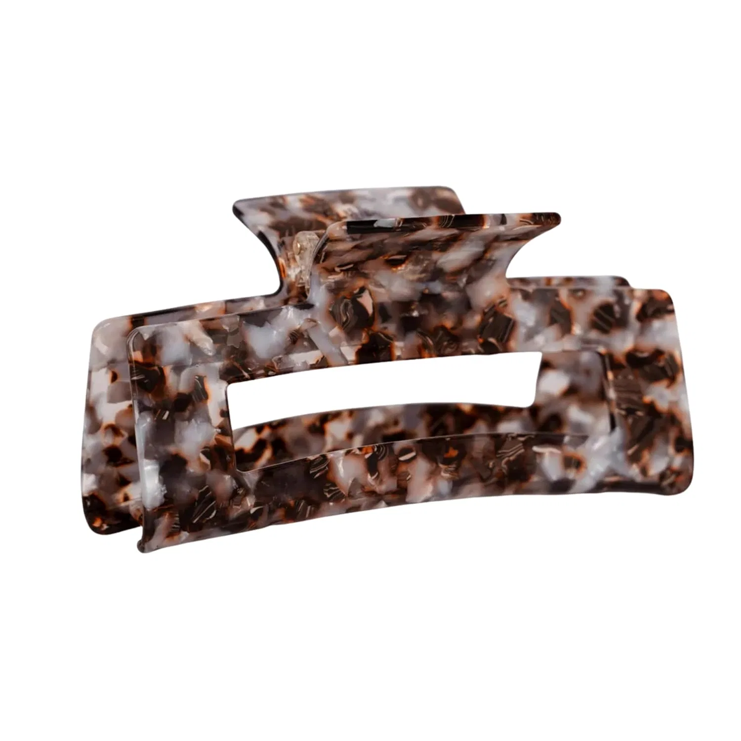 Заколка-краб для волос XL (12.5 см) из органического ацетата, коричневая Claide, Brown