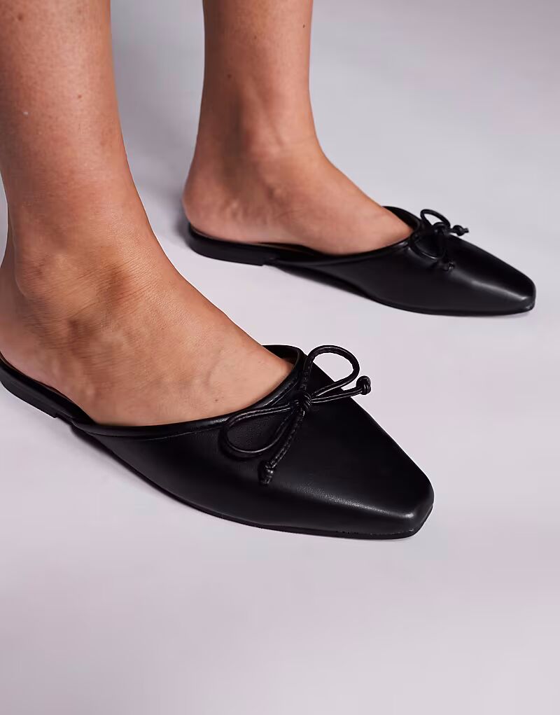 Туфли-лоферы Public Desire Gio slip-on черного цвета — фото 2