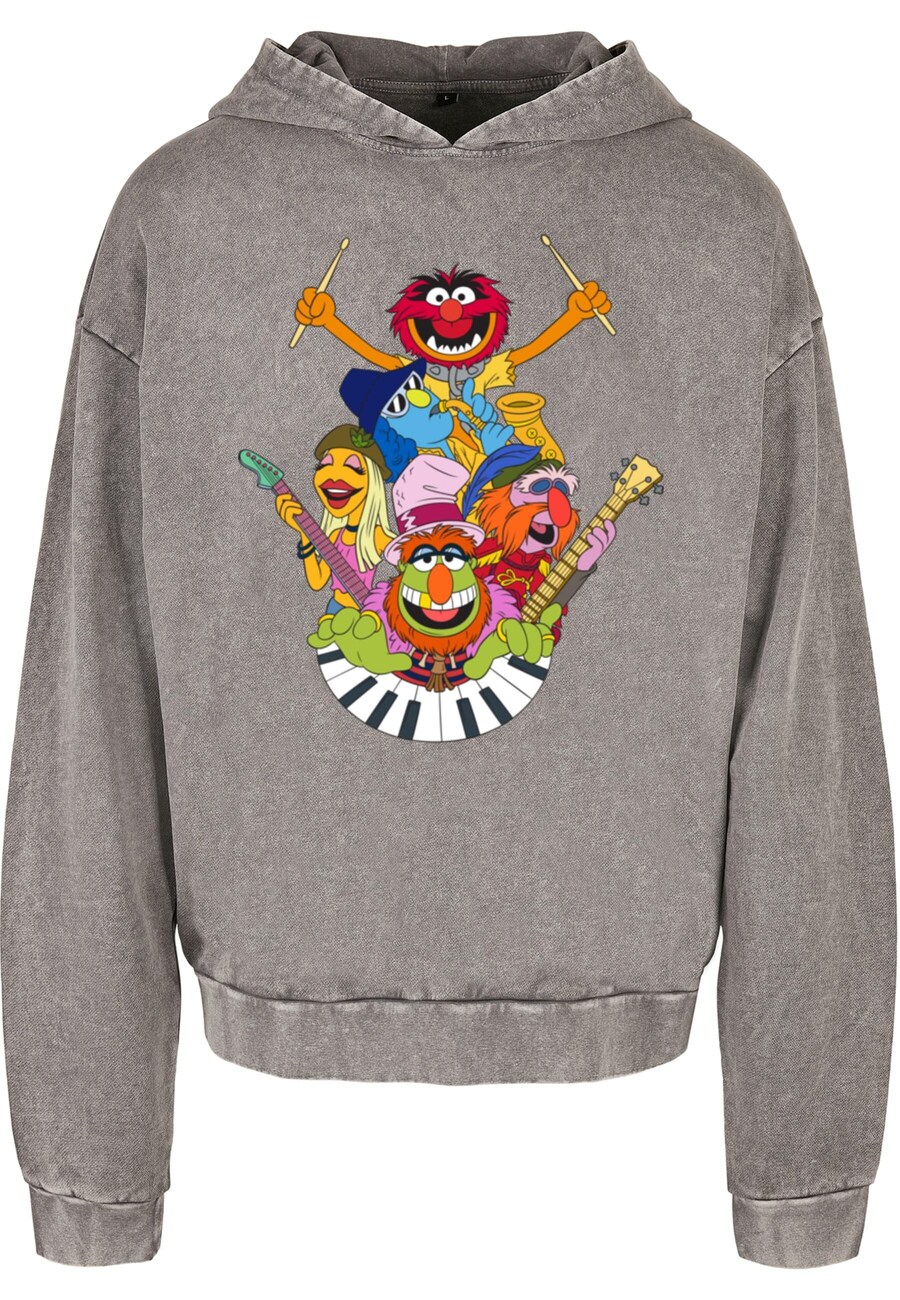 

Толстовка с капюшоном ABSOLUTE CULT Sweatshirt Muppets - Dr. Teeth and The Electric Mayhem, серый