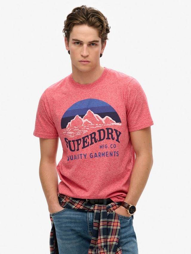 

Классическая футболка для отдыха на свежем воздухе Superdry, цвет Monroe Red Grit