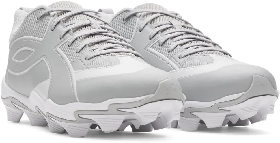 Бейсбольные бутсы Under Armour для мужчин Leadoff Icon Low Rm, серый/белый — фото 2