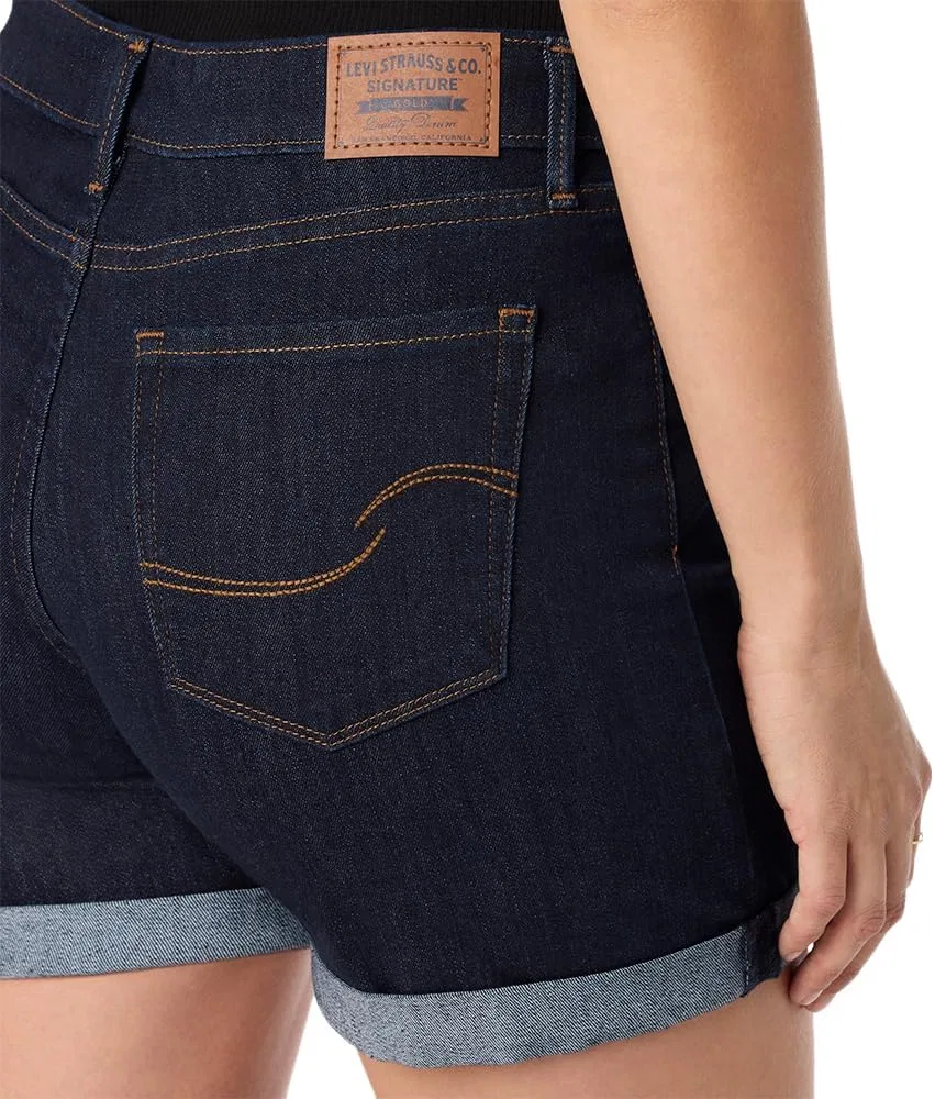 Шорты Mid Rise 5" Stretch Denim Levi Strauss Signature Gold, (New) Island Rinse — фото 4