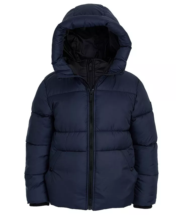 

Толстая стеганая куртка Big Boys Bib Husk Michael Kors, синий