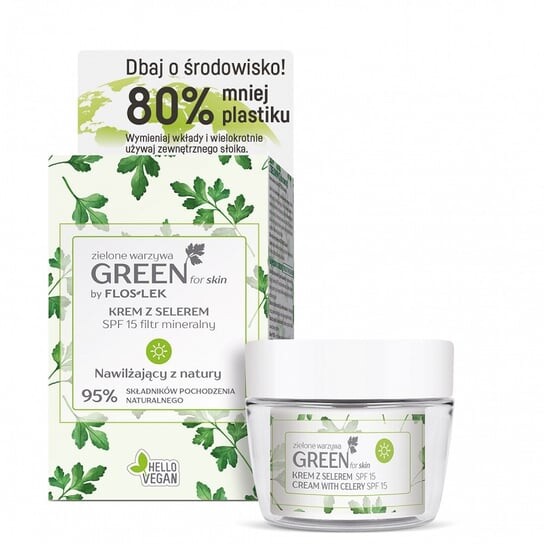 

Дневной крем с сельдереем, SPF 15, 50 мл Flos Lek, Green For Skin, FLOS-LEK