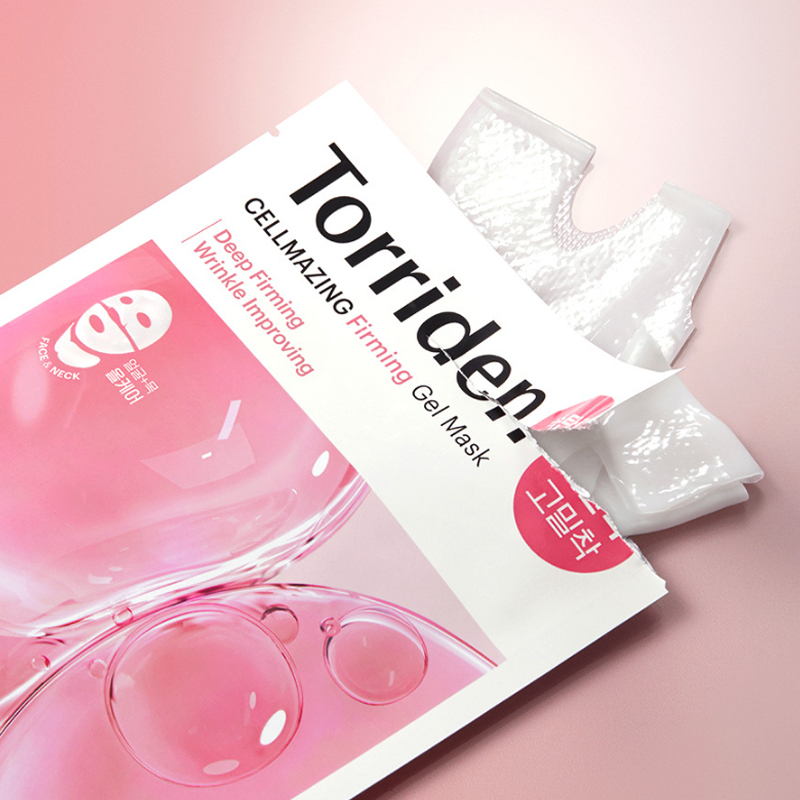 Маска для лица Torriden — Peach Ruby Collagen Egg White Gel увлажняющая /уп — фото 3