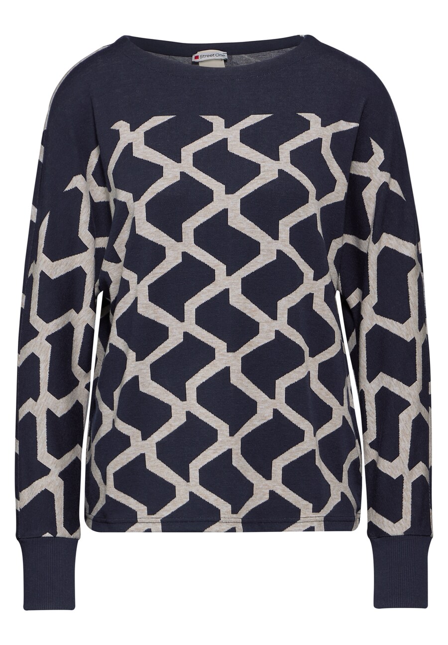 

Лонгслив STREET ONE Shirt, синий