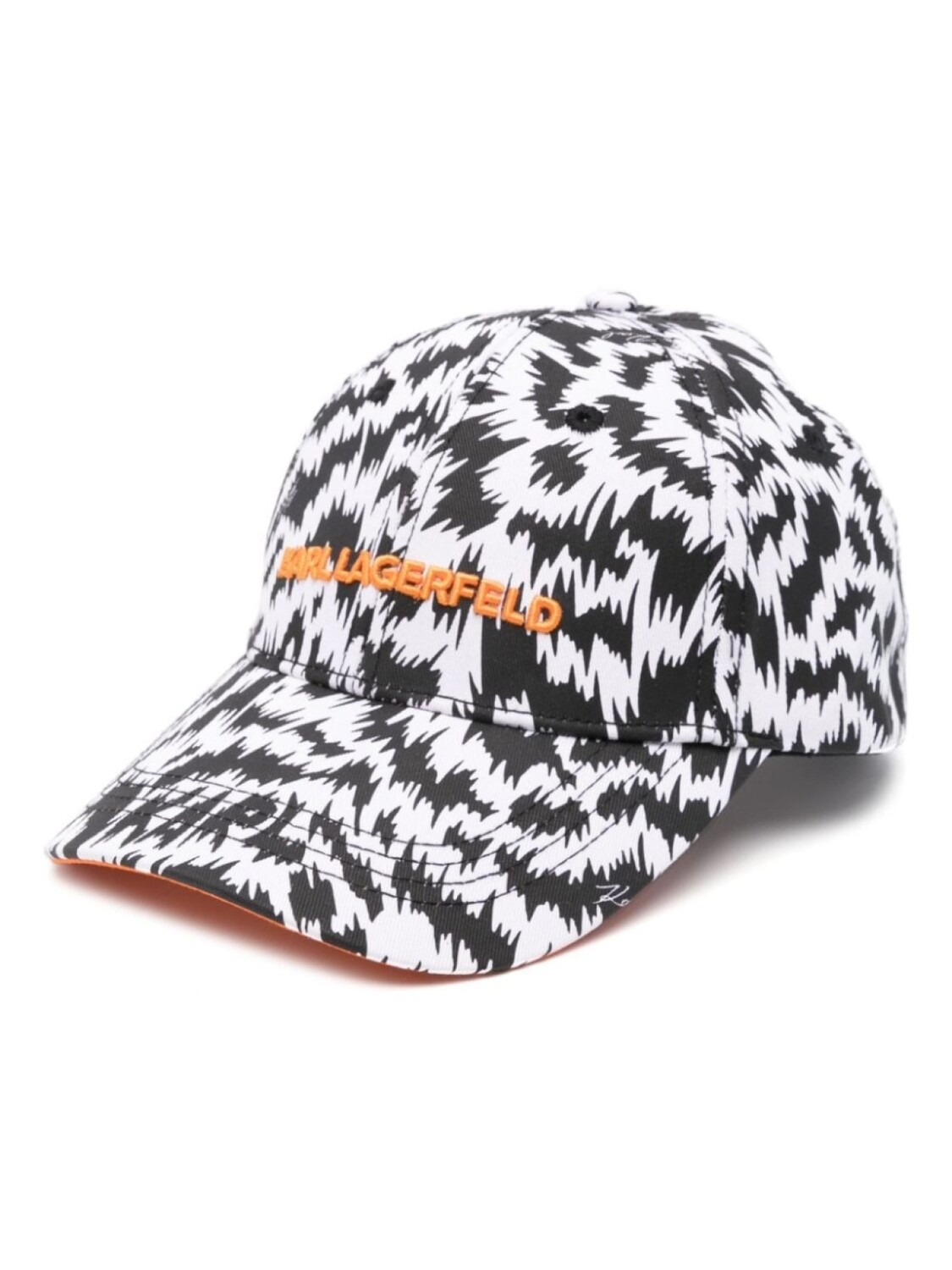 

Karl Lagerfeld кепка с вышитым логотипом K/Zebra, черный