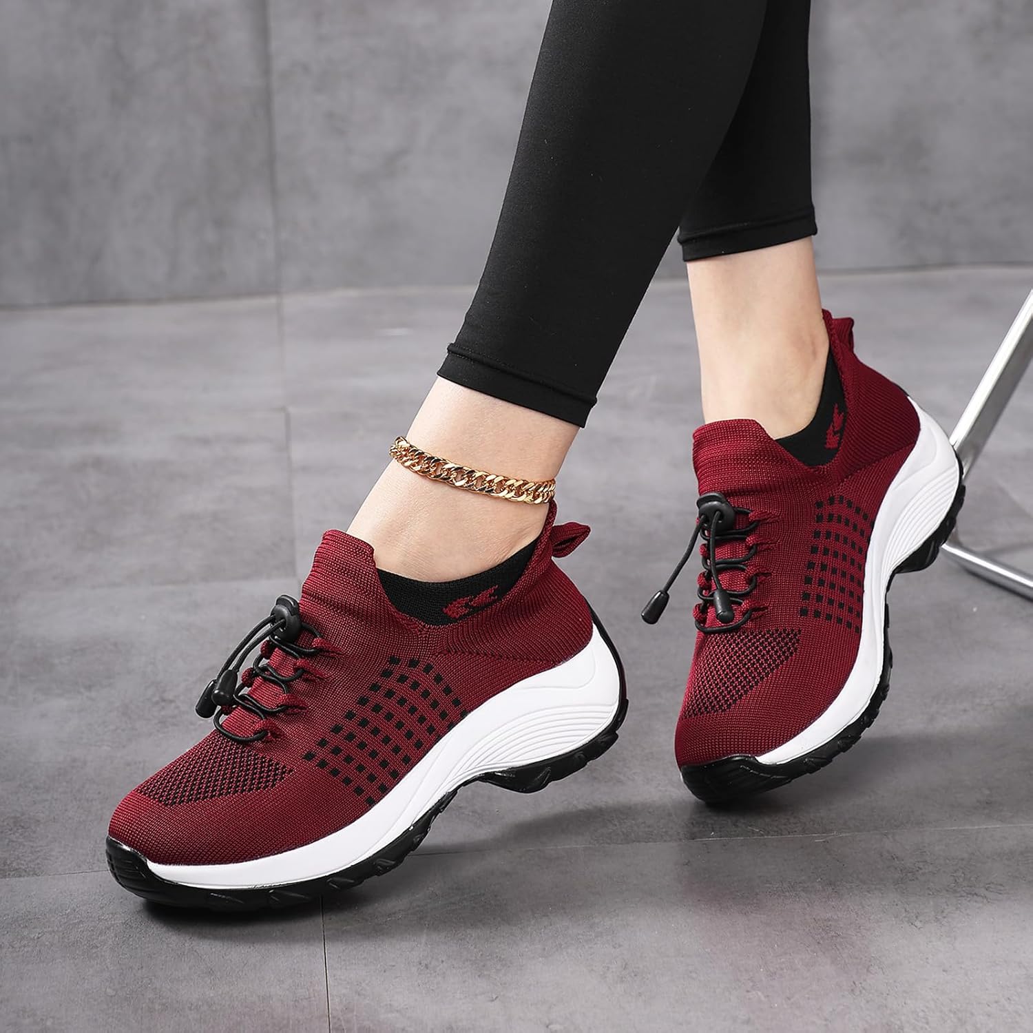 Комфортная обувь Orthowear для женщин и мужчин, ортопедическая обувь Comfortwear, нескользящие кроссовки с воздушной подушкой Xdfvc, красный — фото 2