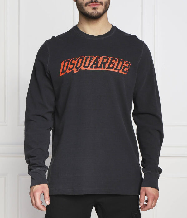 

Лонгслив Dsquared2 Regular Fit, черный