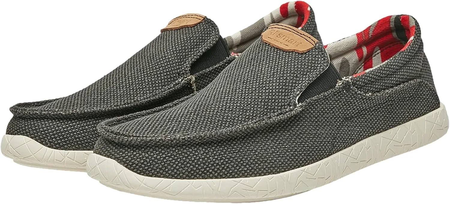 

Мужские слипоны Momuk, тканевые лодочные туфли, модные повседневные лоферы для активного отдыха, серый