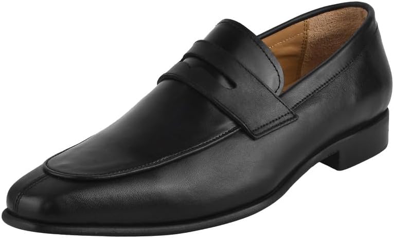 

Мужские лоферы LIBERTYZENO Penny из натуральной кожи для взрослых, удобные слипоны на Рождество, черный