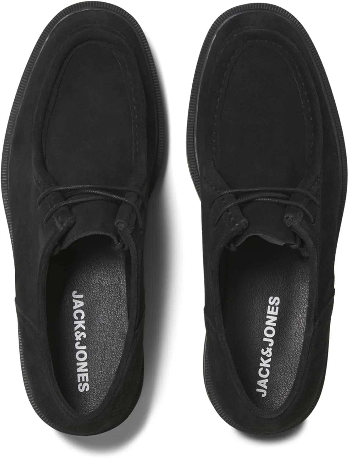 Мужские замшевые мокасины Jack & Jones Jfwaustin Suede Moc Ln, Black — фото 2