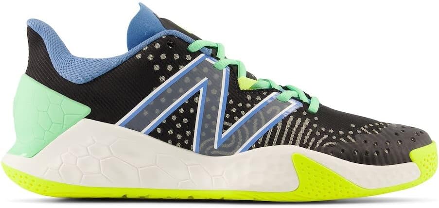 Мужские теннисные кроссовки New Balance Fresh Foam X Lav V2 для жесткого покрытия корта, черный/синий — фото 3