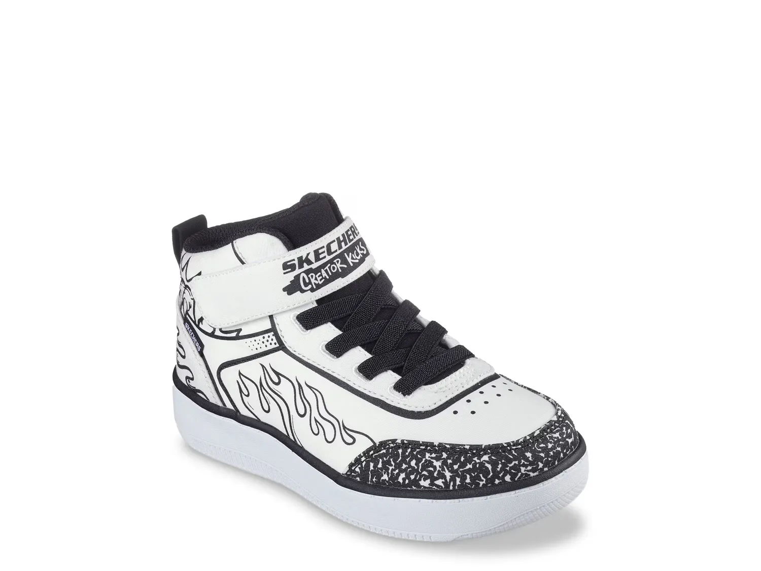 

Кроссовки Sport Court 92 Color-Blitz High-Top Sneaker Skechers, белый/черный