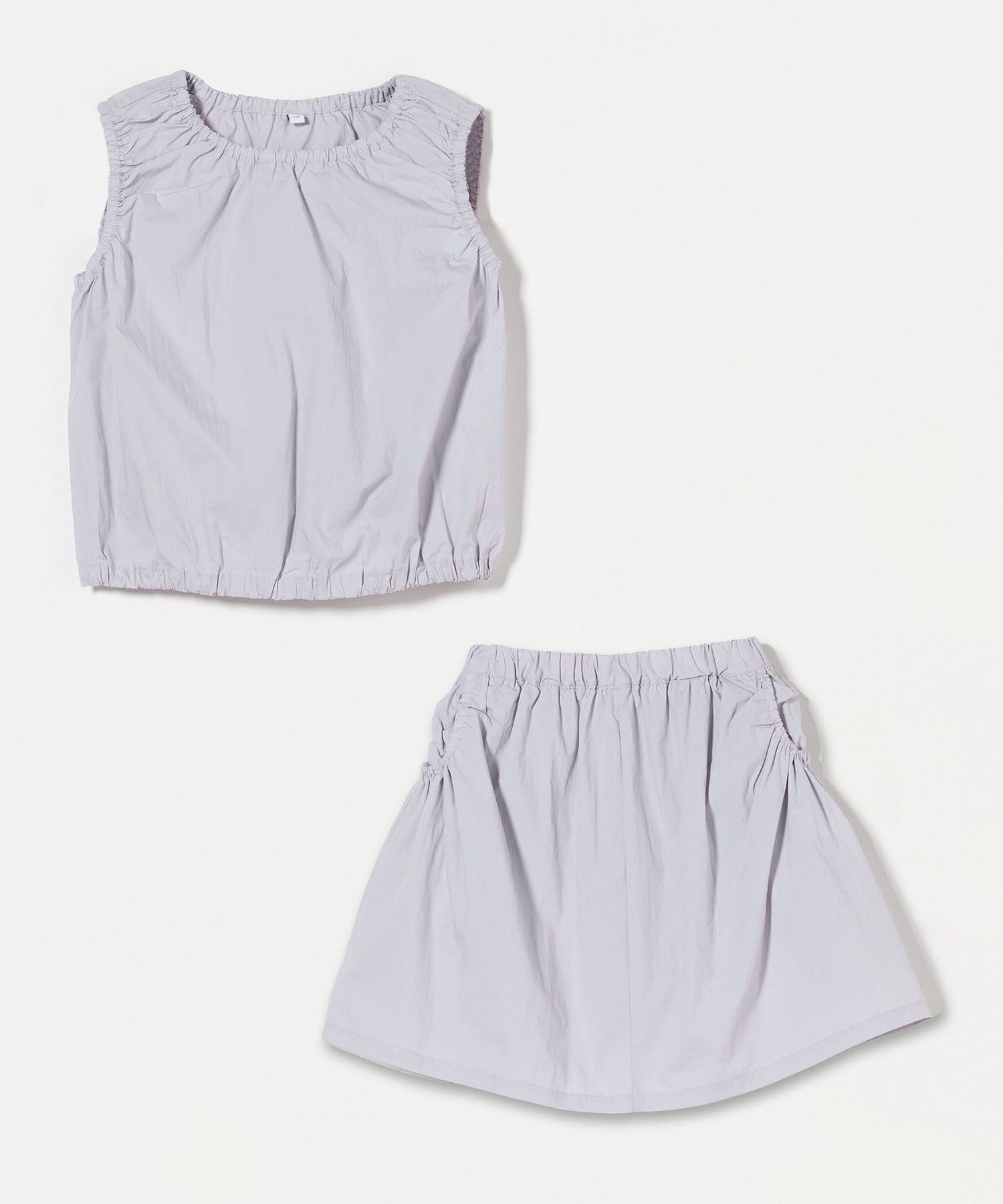 Комплект одежды с собранными рядами / Детский 100-160 см United Arrows Green Label Relaxing, LILAC