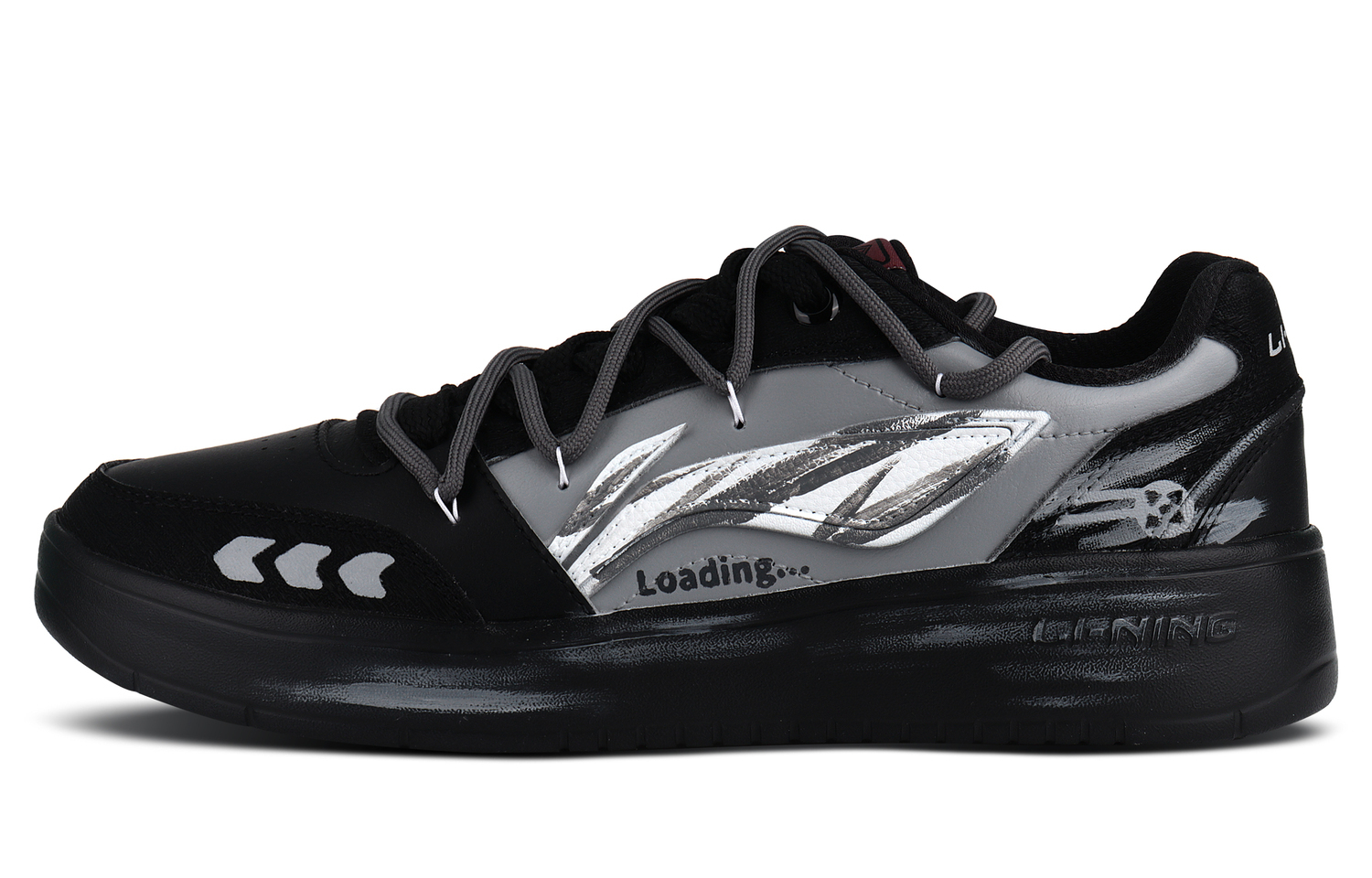 

Yuanbao V3 устойчивые к истиранию амортизирующие низкие кроссовки для скейтбординга мужские LINING, черный