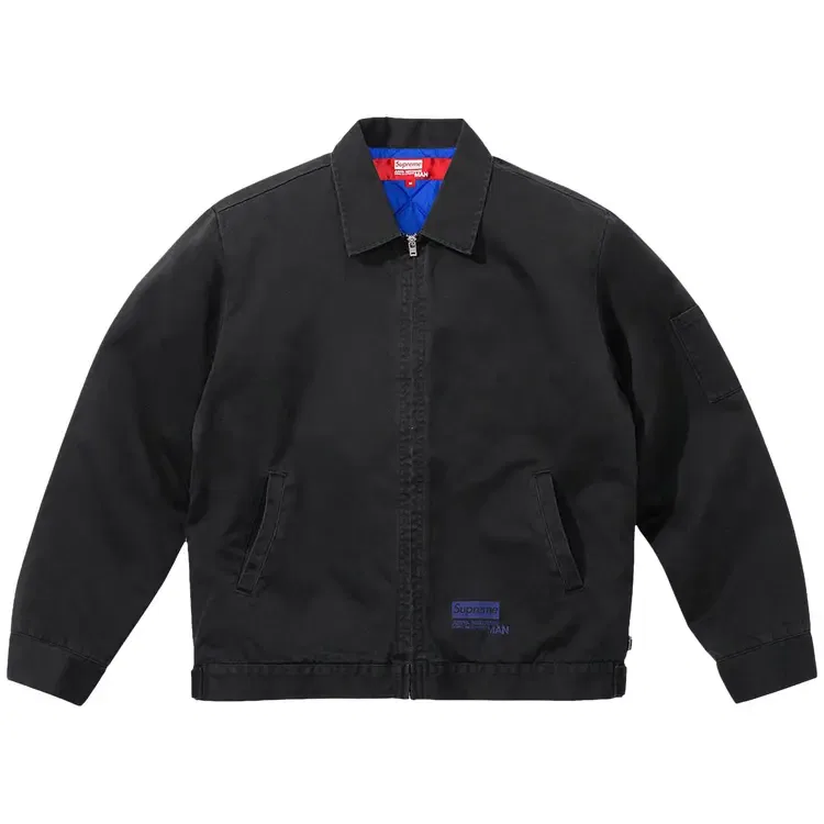 Кожаный бушлат Supreme x Junya Watanabe x Comme des Garçons MAN x Schott, черный