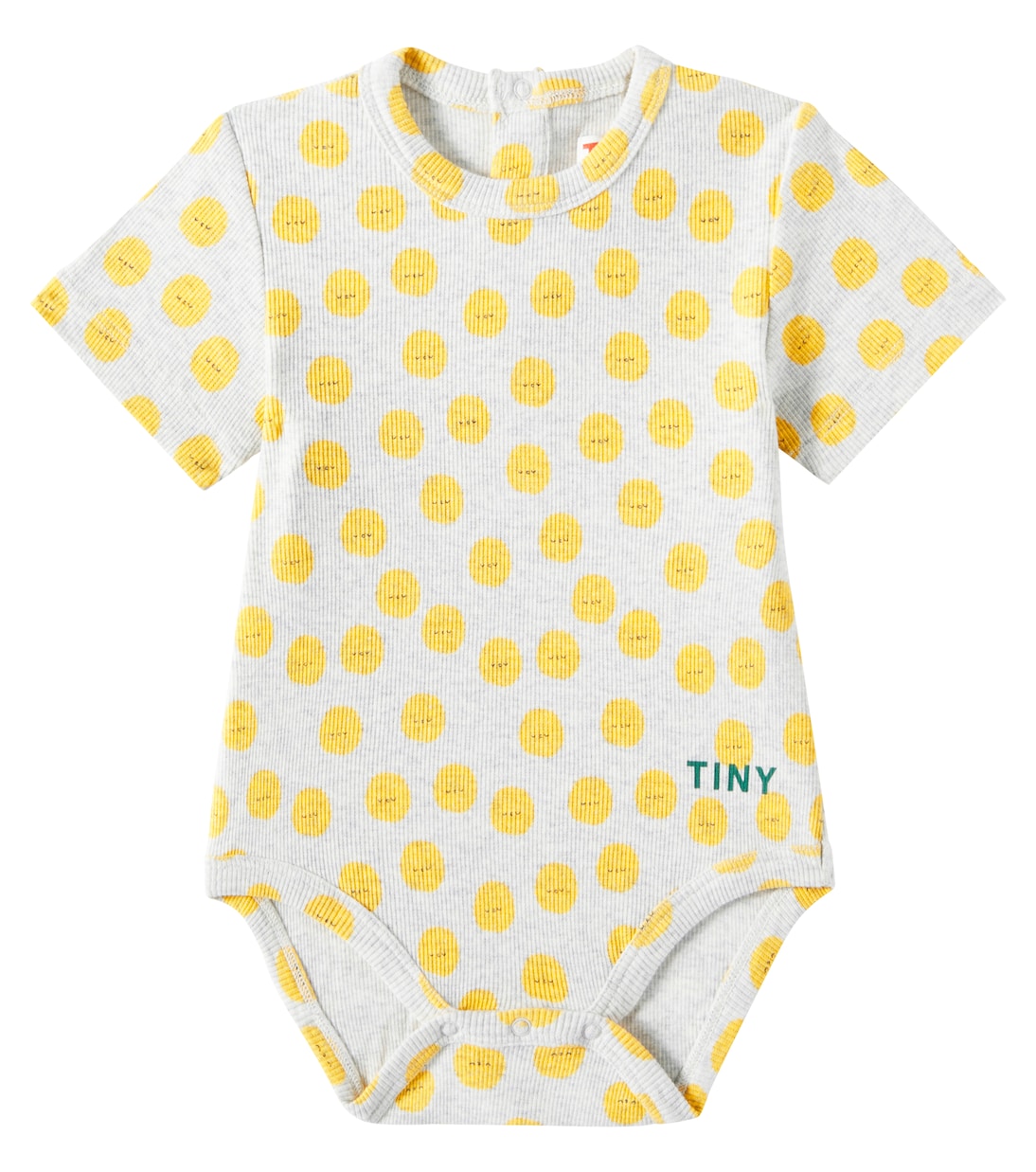 

Боди Baby Sun из хлопкового трикотажа Tinycottons, Light Grey Heather